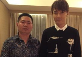 广州长征娱乐与明星合影