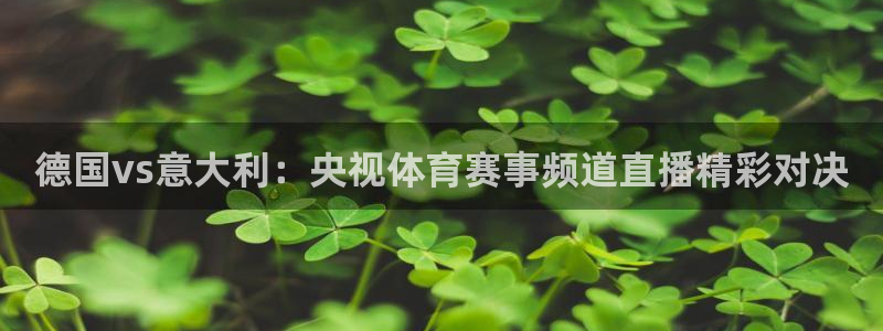 178直播体育赛事直播在线观看：德国vs意大利：央视体育赛事频道直播精彩对决